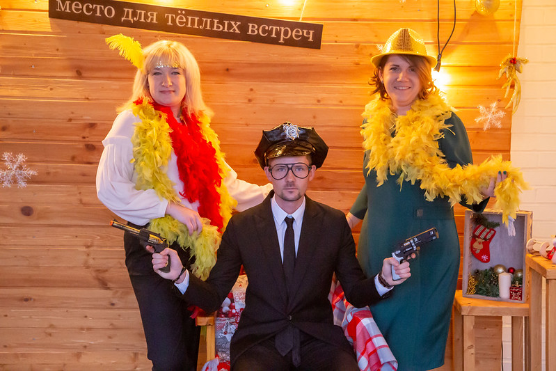 Новогоднее украшение зала для корпоратива в Tallinn