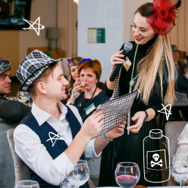 New Year's corporate party in Tallinn.